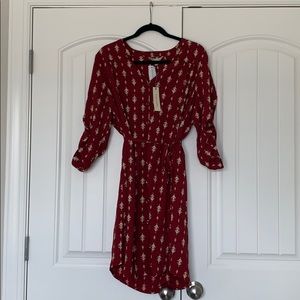 NWT Maroon Shirtdress